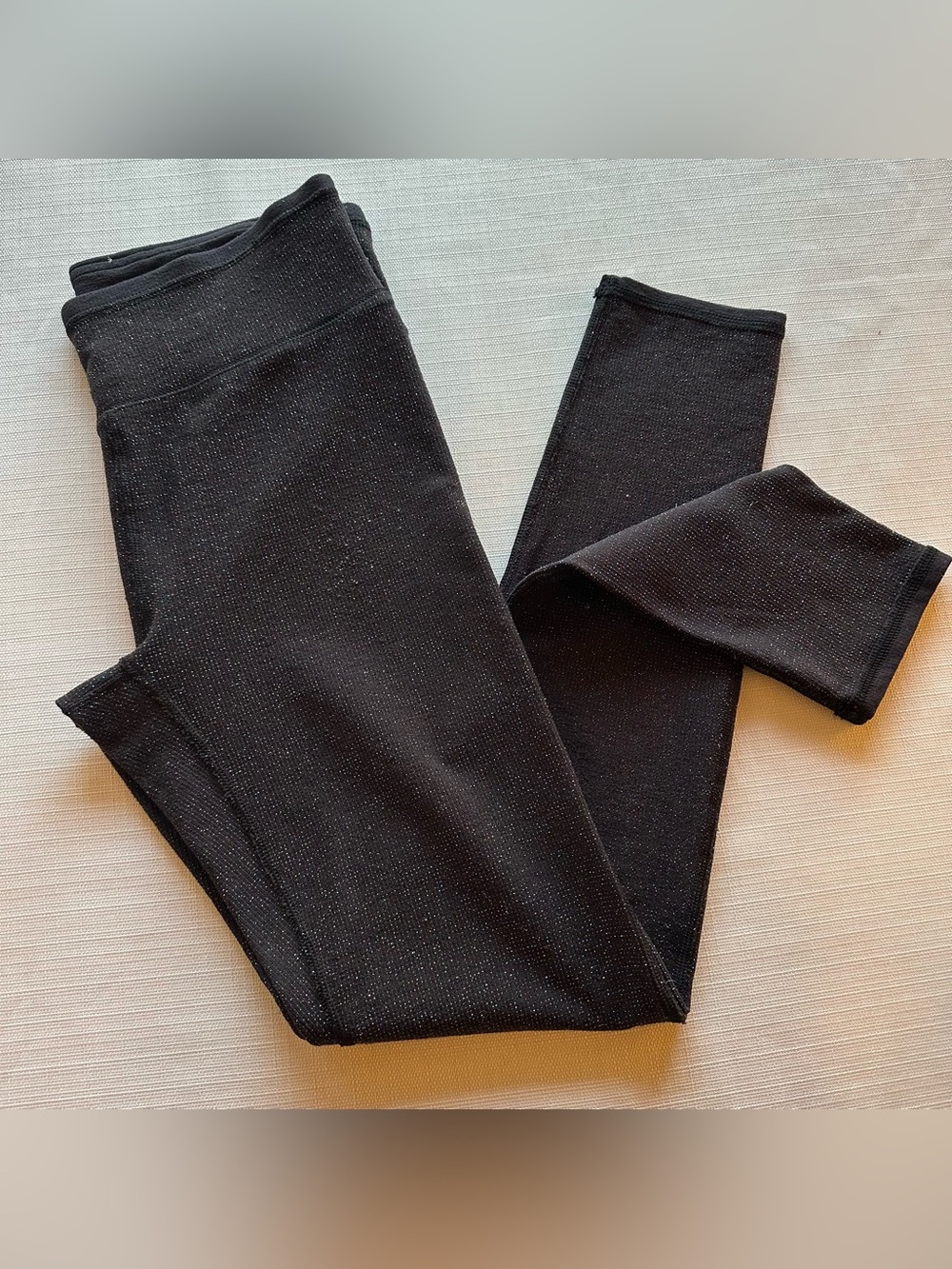 aerie Black Sparkle High-Rise Leggings Size Medium
